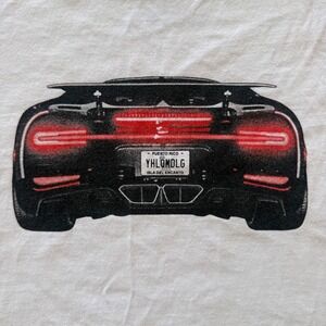 Bad Bunny YHLQMDLG Bugatti‎ Chiron Graphic Tshirt White Size Large P FKN R
